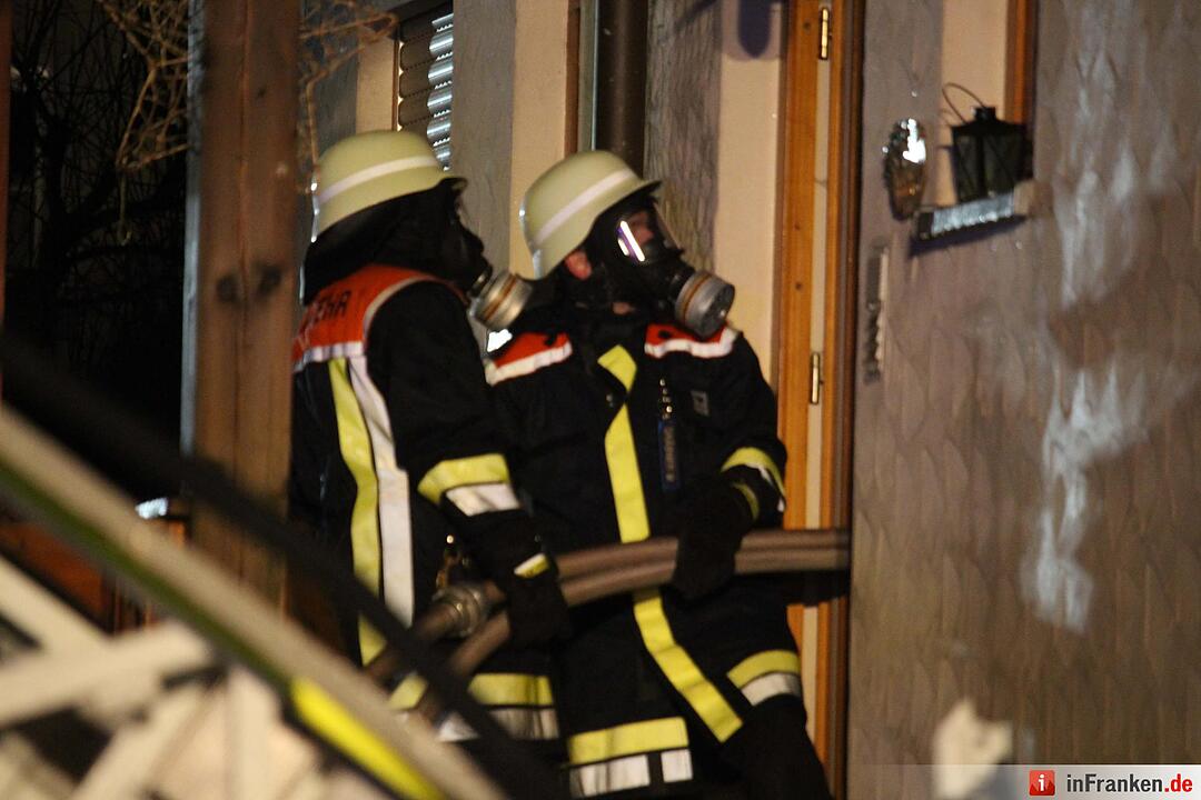 Brand eines Einfamilienhauses in Engelmannsreuth