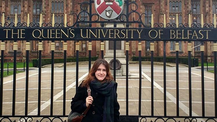 Julia Klötzer wird in ihrem Studium an der Queen's University in Belfast (Nordirland) von der Lina-Bauerschmidt-Stiftung unterstützt. Foto: privat