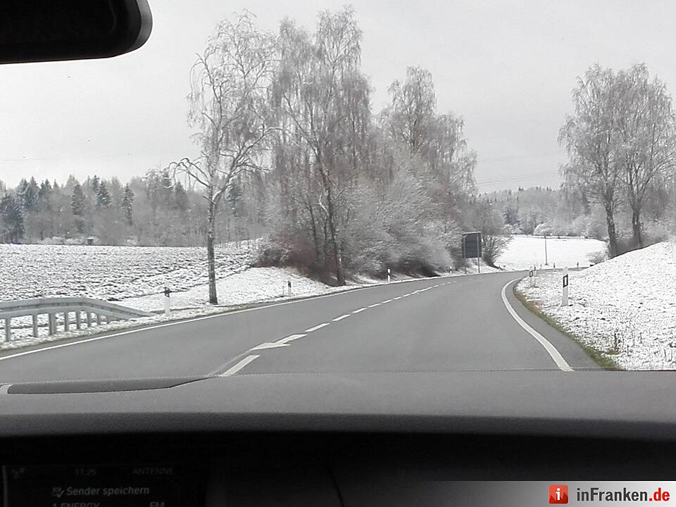 Schnee in Franken