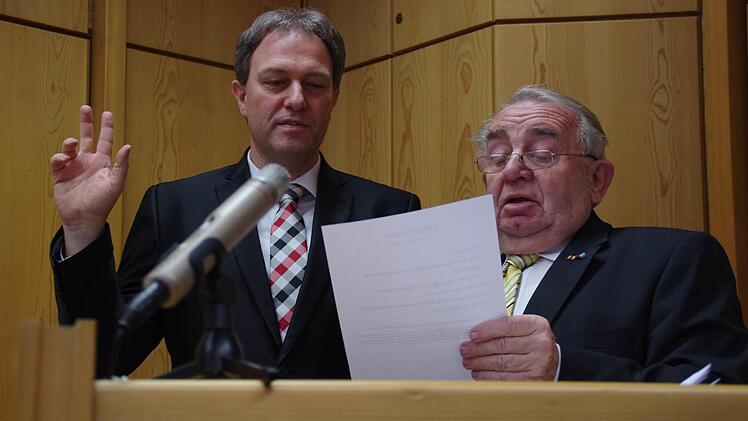 Bei der Vereidigung. Foto: Marco Meißner