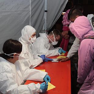 Flüchtlinge kommen in Nürnberg an