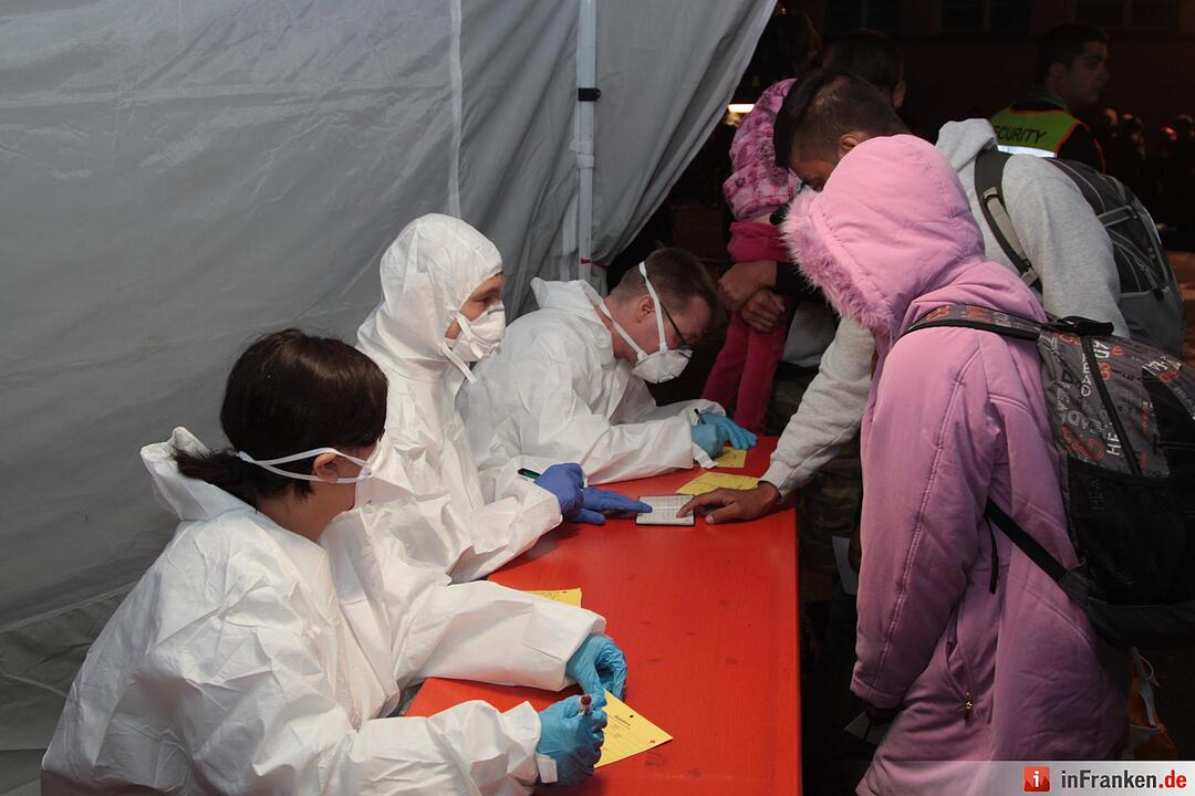 Flüchtlinge kommen in Nürnberg an