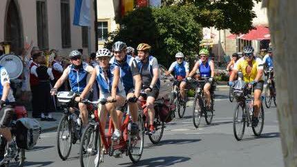 BR-Radltour macht Halt in Münnerstadt Foto: Björn Hein