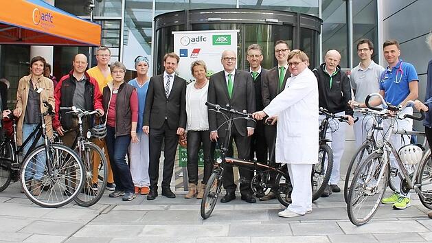 Auch Mitarbeiter des Klinikums Forchheim machen mit und steigen aufs Rad um. Foto: pr