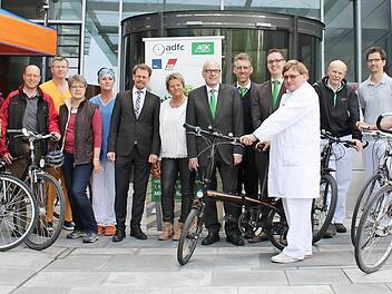 Auch Mitarbeiter des Klinikums Forchheim machen mit und steigen aufs Rad um. Foto: pr