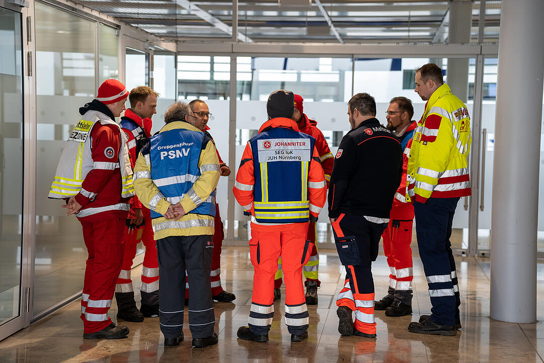 Großübung am Nürnberger Flughafen