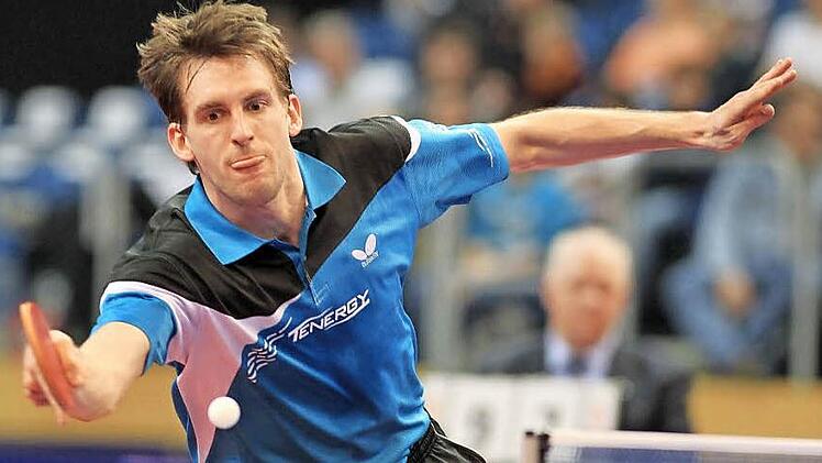 Bei der deutschen Meisterschaft 2013 in Bamberg sicherte sich Steffen Mengel (unser Bild) &uuml;berraschend den Titel. Er besiegte im Finale den favorisierten Timo Boll in sieben S&auml;tzen. In diesem Jahr musste sich Mengel im Finale Nationalspieler Patrick Baum geschlagen geben. Foto: Archiv