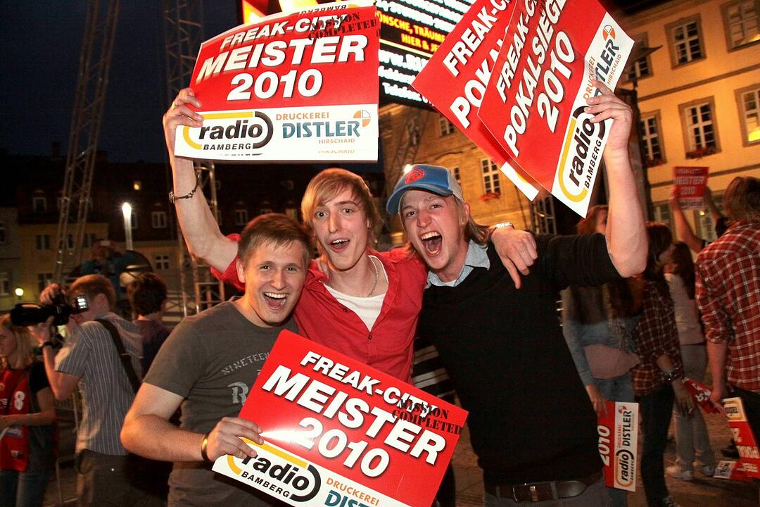 Meisterfeier Brose Baskets Bamberg Maxplatz