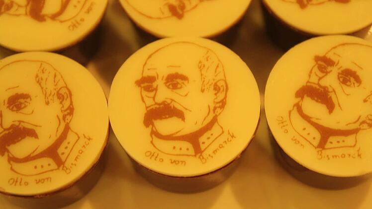 Bismarck-Pralinen hat der Chocolatier Otmar Troll vorgestellt. Foto: Paul Ziegler