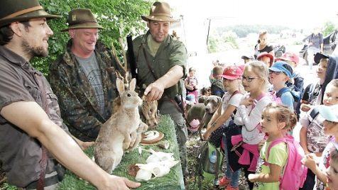 Die Kinder bestaunten die Tierpräparate. Foto: Mathias Erlwein