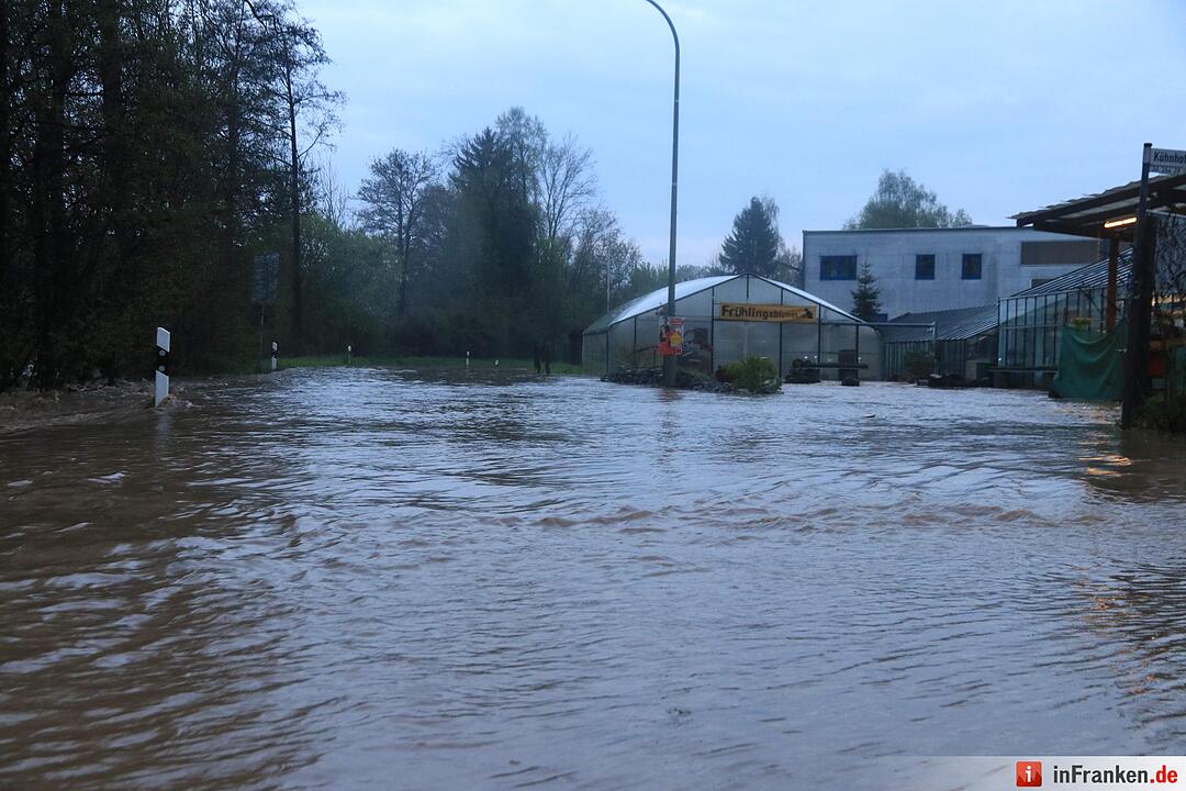 Land unter in Mittelfranken: Massive Regenmengen treffen das Nürnberger Land