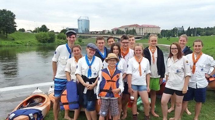 Die Adelsdorfer Pfadfinder in Litauen Foto: privat