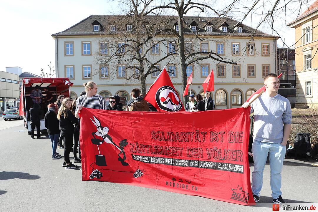 Bamberg; Demo vom Bahnhof bis zum Gefängnis der "roten Hilfe"