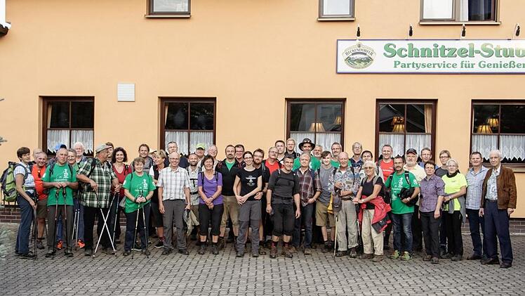 Wohlbehalten kam die Wandergruppe in Triebsdorf bei Coburg an.  Udo Grieser