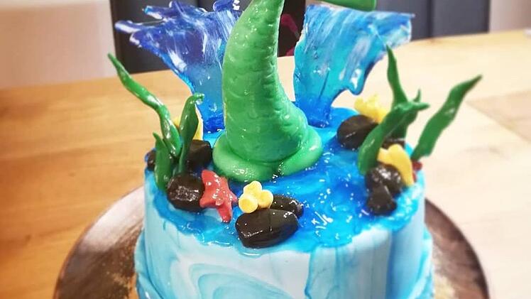 Von Arielle inspirierter 3-D-Cake.