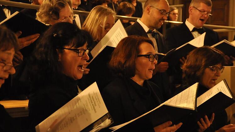 Nur 14 Sänger hat der JuLifa-Chor. Doch mit seinen mehrstimmigen, modernen, balladenartigen Chorsätzen verstehen die Sängerinnen und Sängern, ihr Publikum zu begeistern. Foto: Peter Klopf