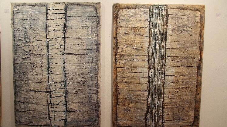 Künstler Harald Burger setzt bei der Mitgliederausstellung "Natur-Zeichen".