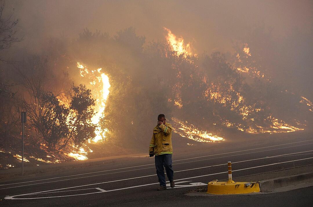 Flucht vor den Flammen in Kalifornien