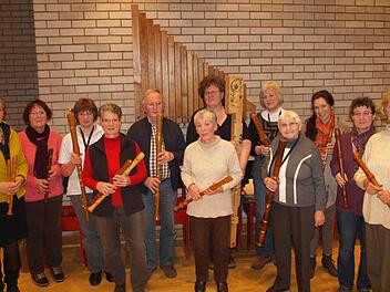 Das Flötenensemble Bad Kissingen, 1980 von Christa-Maria Reinhardt gegründet, musiziert heute Nachmittag in der Erlöserkirche. Foto: privat