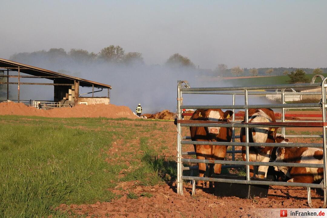 Hoher Schaden bei Stallbrand bei Nüdlingen