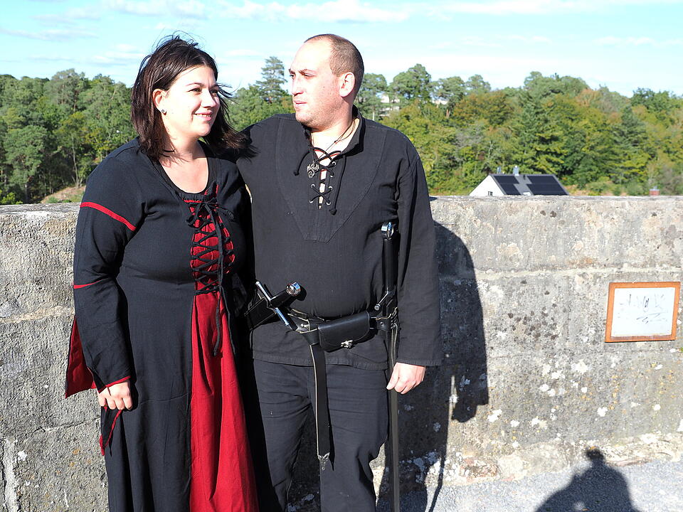 Auf der Burgruine in Bad Kissingen