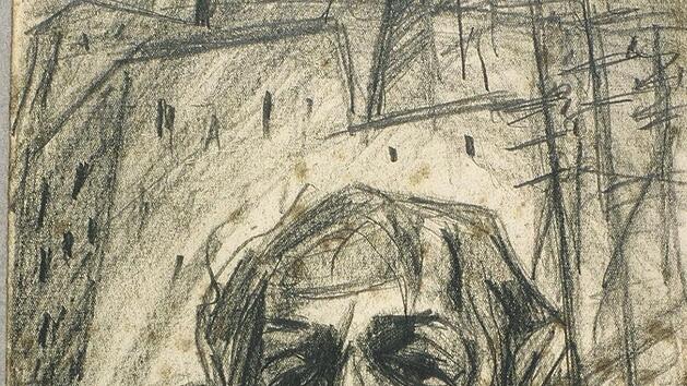 Felix M&uuml;ller: Mutter mit Kind, Bleistift, 1925.  Foto: V. Schwab