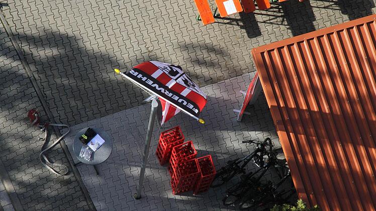 Ein Blick von oben auf das Gelände.