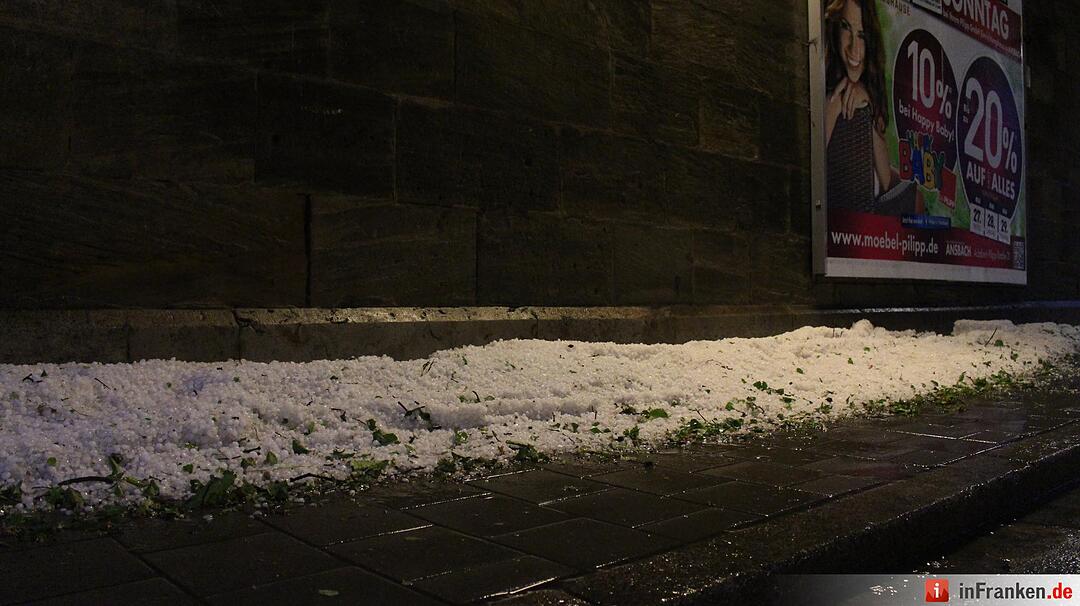 Unwetter über Franken