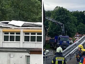 Trebgast: Sturm deckt Dach von Turnhalle ab - "wie ein DIN-A4-Blatt"