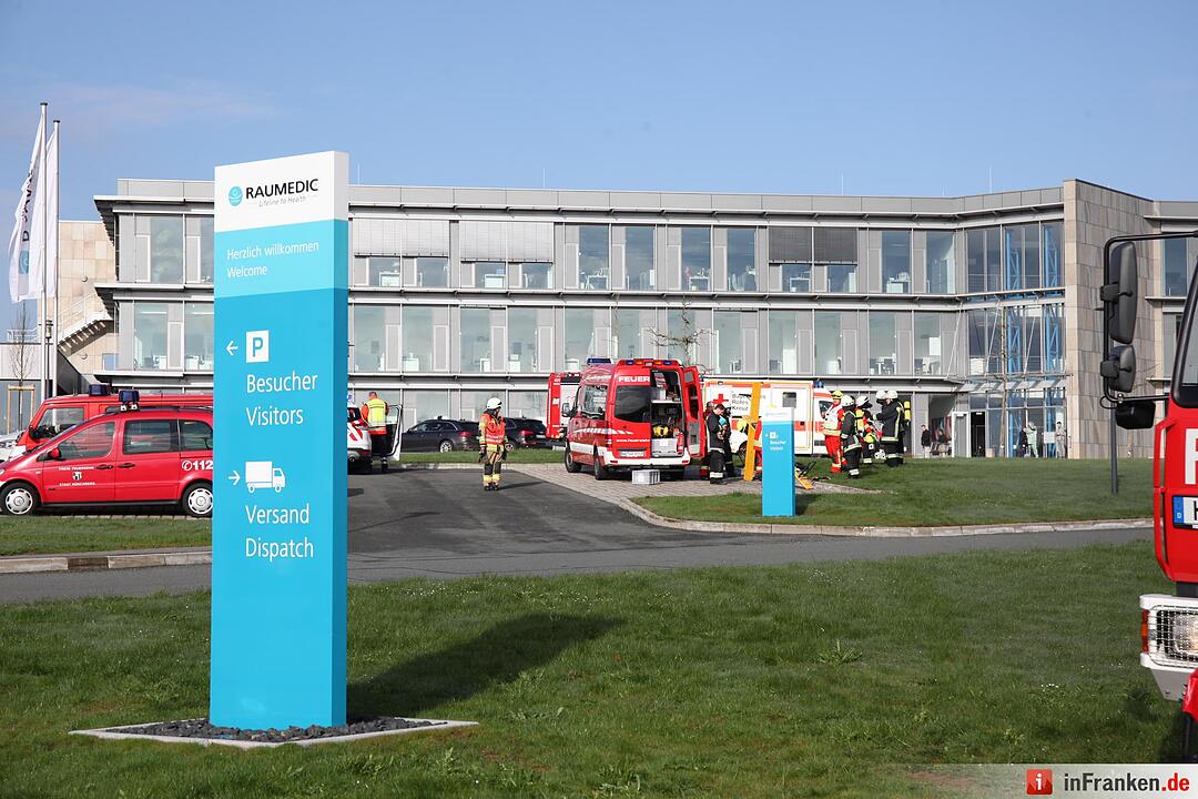 Feuerwehreinsatz bei Firma in Helmbrechts