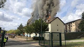 Großbrand in Bamberger Ankerzentrum