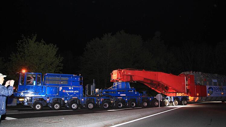 Schwertransporter Bamberg am 5. Mai 2015 Foto: Ferdinand Merzbach