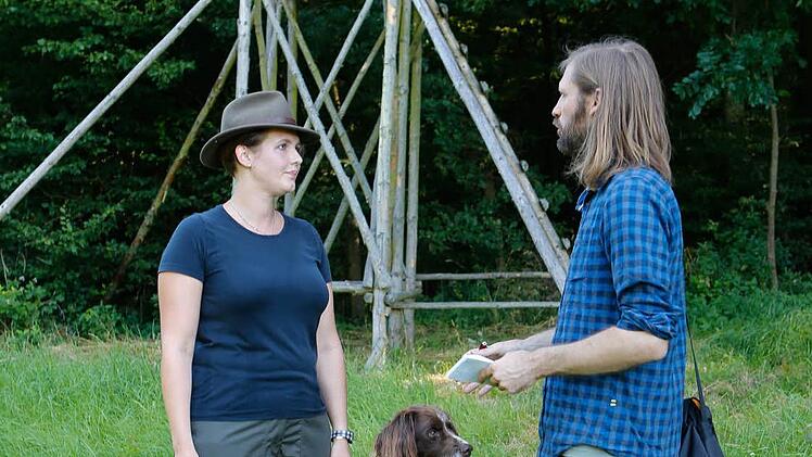 Sebastian Martin traf Corinna Hemmer mit ihrem Hund Basco.