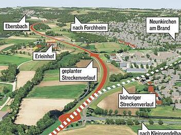 Die geplante Westumgehung  Illustrationen: Staatliches Bauamt Bamberg