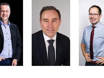 René Boldt (inks) will Chef der Coburger CSU bleiben - doch Michael Schulz (Mitte) und Kurt Knoch (rechts) haben ebenfalls Ambitionen.