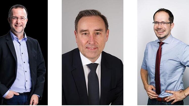 René Boldt (inks) will Chef der Coburger CSU bleiben - doch Michael Schulz (Mitte) und Kurt Knoch (rechts) haben ebenfalls Ambitionen.
