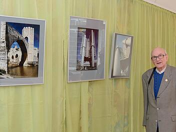 Alfred Jendroszek anlässlich der Vernissage