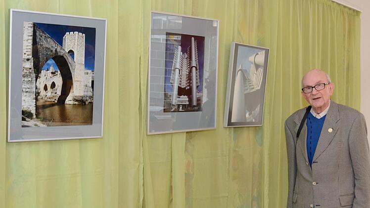 Alfred Jendroszek anlässlich der Vernissage