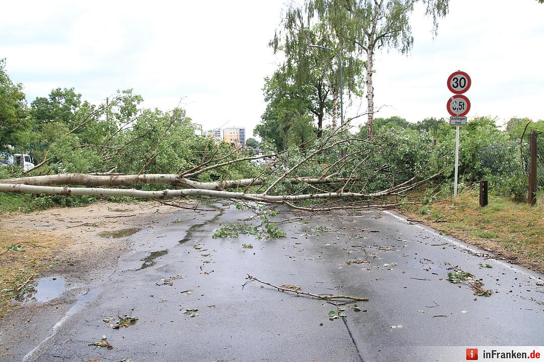 Massive Schäden nach Sturm in Bamberg