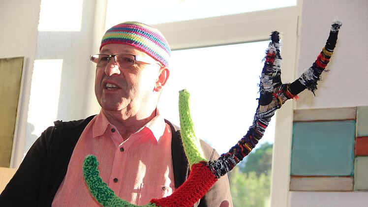 Häkelakademie im Münnerstädter Bahnhof.Heike Beudert