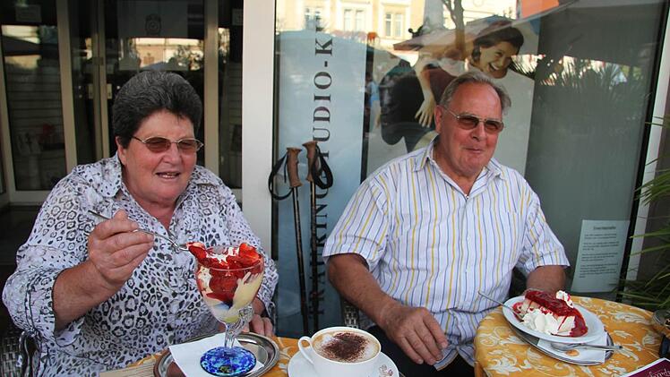Nach dem Essen ein schöner Eisbecher.