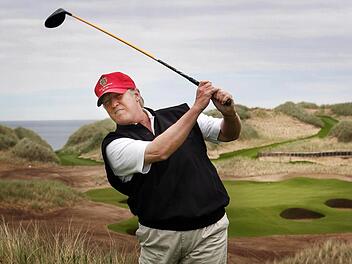 Donald Trump ist auch Golf Spieler Foto: dpa