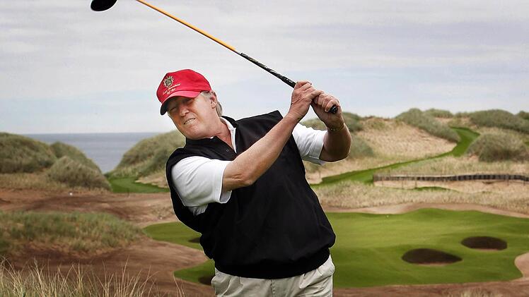 Donald Trump ist auch Golf Spieler Foto: dpa