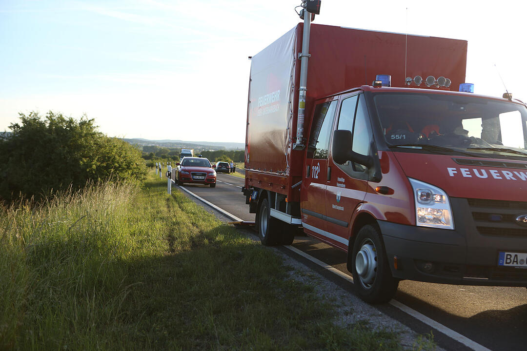 Kreis Bamberg: Biker nach Unfall in Lebensgefahr