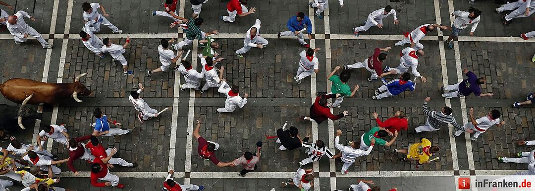 Stierhatz in Pamplona