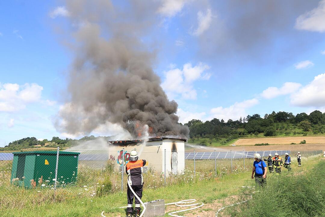 Kreis Bamberg: Brand in Solarpark Unterhaid