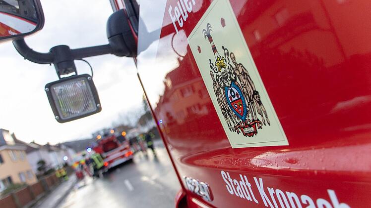 In Kronach ist es am Sonntagnachmittag zu einem Dachstuhlbrand gekommen. Foto: Marian Hamacher