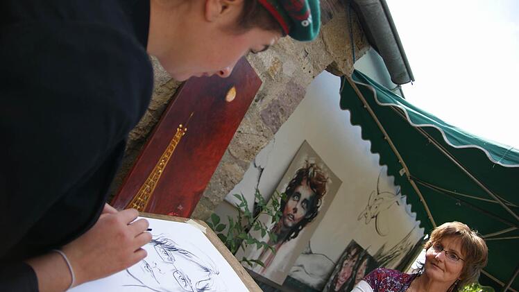 Auf dem Künstlermarkt