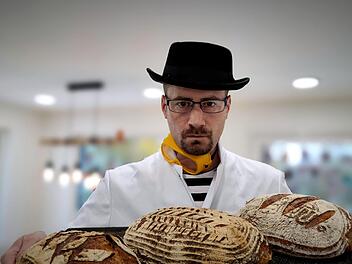"Baking Bread" statt "Breaking Bad": Steffen Schneiders pers&ouml;nliche Parodie auf die US-Erfolgsserie. Allerdings war die Rechtm&auml;&szlig;igkeit seines Backens f&uuml;r ihn Grundvoraussetzung.