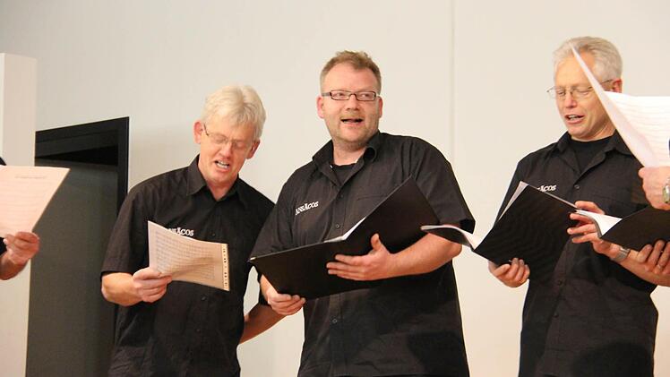 Setzen musikalisch-witzige Akzente: die "annern Coburcher Sänger" Ansäsco.